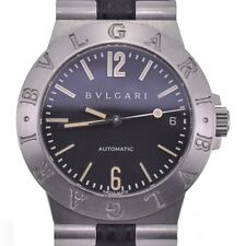 Relógio masculino automático BVLGARI Diagono Sports LCV35S data mostrador preto A#130528 comprar usado  Enviando para Brazil