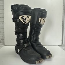 Thor T-30 Boots Mens Size 12 Black Leather Quad MX Ratchet ATV Motocross for sale  Shipping to South Africa