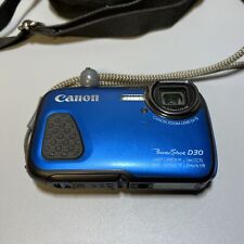 Used, Canon PowerShot D30 12.1MP Waterproof Digital Camera - Blue + 32 GB Memory Card for sale  Shipping to South Africa