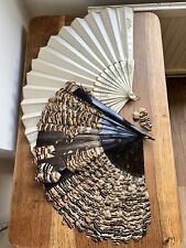 feather hand fans for sale  TONBRIDGE