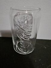 Vintage Coca-Cola True Coca-Cola Forma de Lata 5 em 12 oz Copo de Refrigerante Vidro Transparente em Relevo, usado comprar usado  Enviando para Brazil