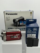 Videocámara Panasonic HC-V10 HD con zoom óptico 70x rojo segunda mano  Embacar hacia Argentina