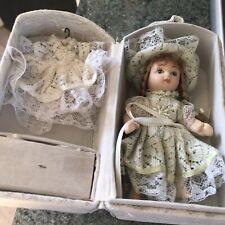 baby porcelain dolls Old In Own Case X2 for sale  ROTHERHAM