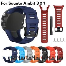 Silicone Rubber Watch Strap Band Bracelet For Suunto Ambit3 Peak Ambit 2/1/2S/2R for sale  Shipping to South Africa