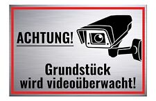 Schild achtung videoüberwachu gebraucht kaufen  Neunkirchen a.Brand