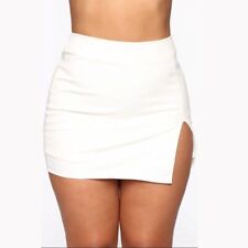 Saias femininas de verão frente dividida pacote quadris mini-saia feminina cintura alta curta comprar usado  Enviando para Brazil