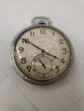 Vintage Elgin Relógio de Bolso Masculino 44mm Estojo Supreme Folheado a Ouro 1924 comprar usado  Enviando para Brazil