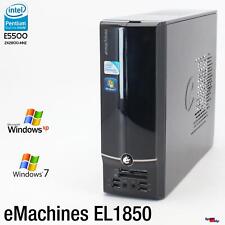 eMachines EL1850 SFF Mini Micro Torre Computer PC Windows XP 7 Dual Core, used for sale  Shipping to South Africa