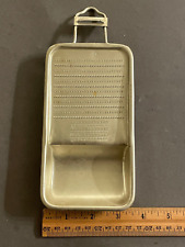 VTG TIN ALUMINIUM METAL GINGER SPICE GARLIC MICROPLANE ZESTER GRATER CATCH TRAY for sale  Shipping to South Africa