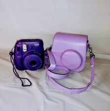 Cámara fotográfica instantánea Polaroid Fujifilm Instax Mini 8 púrpura con estuche/cubierta segunda mano  Embacar hacia Argentina