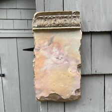 Vintage 12" Paper Mache Faux Concrete Slab w Angels w Angels on Clouds Wall Art, used for sale  Shipping to South Africa