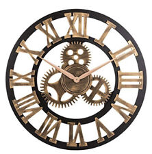 Reloj de pared de engranaje silencioso Zhangxin 12"  diseño rústico retro 3D 🙂 ️ tiempo decorativo, usado segunda mano  Embacar hacia Argentina