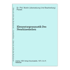Elementargrammatik Des Neuchinesischen Piasek, Dr. Phil. Martin (übersetzung Und na sprzedaż  Wysyłka do Poland