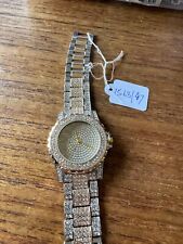 Relógio feminino prata/ouro cor pedra incrustada W1563/47 comprar usado  Enviando para Brazil
