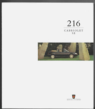 Rover 216 cabriolet for sale  UK