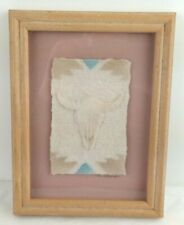 Used, Wesley Wess Smith Signed Hand Cast Paper 3D Wall Art Southwest Buffalo Skull  for sale  Shipping to Canada