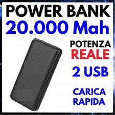 POWER BANK 20000 mah BATTERIA ESTERNA 2 USB CARICABATTERIE PORTATILE UNIVERSALE segunda mano  Embacar hacia Argentina