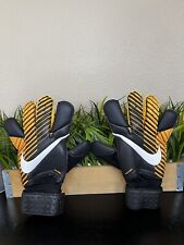 Luvas de futebol Nike GK goleiro preto laranja masculino tamanho grande conforto comprar usado  Enviando para Brazil