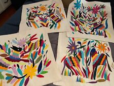Four otomi embroidered for sale  Los Angeles