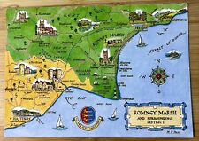 Vintage postcard map for sale  CARRICKFERGUS