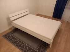Schlafzimmerbett weiß inkl gebraucht kaufen  Neukirchen
