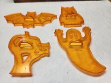 VINTAGE SET 1960S HALLOWEEN COOKIE CUTTERS HARD PLASTIC, used for sale  Shipping to South Africa