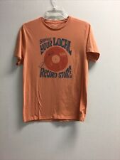 Camiseta masculina gráfica manga curta Old Navy laranja loja de discos local G comprar usado  Enviando para Brazil