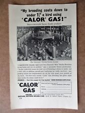 Calor Gas Poultry Broiler Brooder Heaters Full Page Vintage Advert 1956 for sale  Shipping to Ireland