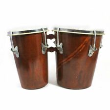 Juego profesional de bongo de tambor Bango de madera Dholak musical marrón natural segunda mano  Embacar hacia Argentina