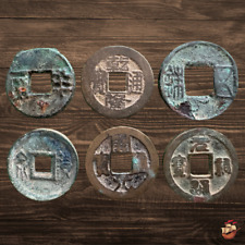 LOTE 6 monedas - varias dinastías Han Tang Song dinastía Qing *N158 segunda mano  Embacar hacia Mexico