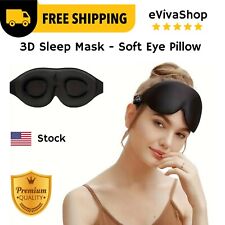 Máscara para dormir 3D para hombres y mujeres Máscara de ojos para dormir con los ojos vendados accesorios de viaje segunda mano  Embacar hacia Mexico