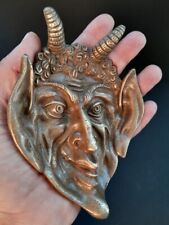 Plato de anillo vintage diablo satán cenicero bronce sólido fundido segunda mano  Argentina 