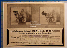 Carburateur claudel 1920 d'occasion  Beaumont-de-Lomagne