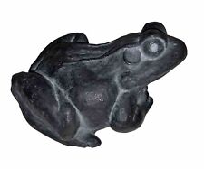 Vintage Frog Sculpture Hen Feathers & Company Inc Black Garden Home Patio Decor for sale  Shipping to South Africa