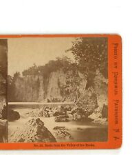 Basin from Valley of Rocks Passaic Falls New Jersey NJ Doremus Stereoview for sale  Shipping to South Africa