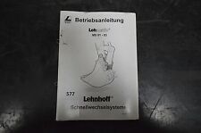 B577 lehnhoff betriebsanleitun gebraucht kaufen  Deutschland