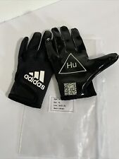 Luvas receptoras de futebol Adidas Pharrell Williams Hu Adizero 12 tamanho XL novas sem etiquetas comprar usado  Enviando para Brazil