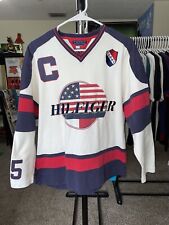 Camiseta deportiva vintage años 90 de Tommy Hilfiger suéter de atletismo bandera estadounidense talla XL segunda mano  Embacar hacia Argentina