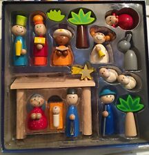 Haba 5291 Weihnachtskrippe Krippe Holz Spielkrippe Krippenfiguren Top Zustand gebraucht kaufen  Limburg