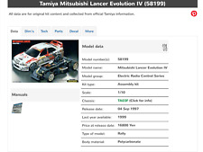 Rare tamiya 58199 usato  Vertova