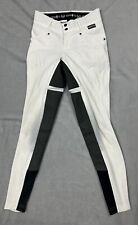 Pantalones de montar a caballo ecuestre para mujer Kerrits talla S w26"" l27"" blancos segunda mano  Embacar hacia Argentina