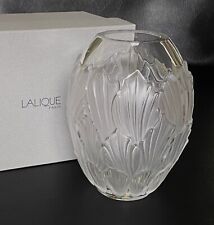 Impresionante jarrón de arena de cristal LALIQUE 8" con caja y embalaje originales segunda mano  Embacar hacia Argentina