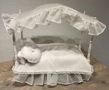 Used, Tonner White High Poster Canopy Bed for Tiny Kitty doll 10 inch for sale  Shipping to South Africa