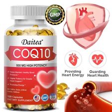  Co Enzyme Q10 500mg Vegan Capsules Co Enzyme Q10 Supplement Max Absorption for sale  Shipping to South Africa