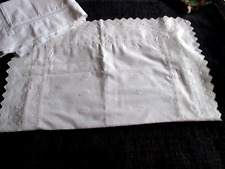 broderie anglaise pillowcase for sale  LEICESTER