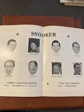 1964 Programa de Snooker - MISS JOYCE GARDNER /JOE DAVIS / SID LEE/ TED LOWE etc comprar usado  Enviando para Brazil