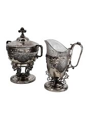 Sugar bowl e creme vintage WEBSTER SILVERPLATE comprar usado  Enviando para Brazil