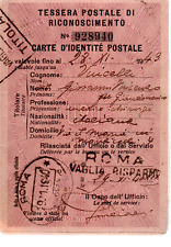 Tessera postale riconoscimento usato  Larino