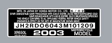 Honda xr650 xl650l for sale  Battle Creek