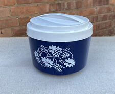 Retro Ice Bucket Blue White Grapevine Design - 1970’s Made in England usato  Spedire a Italy